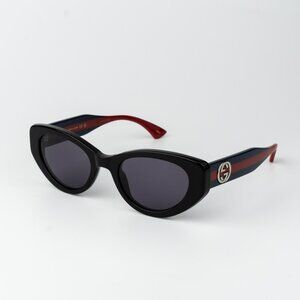 Gucci Men Sunglasses Black Violet Cat Eye GG1862S 004 NEW AUTHENTIC
